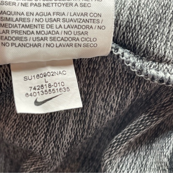 Nike Men’s Size Large sleeveless Hoodie Dri Fit 742616-010 gray - Picture 8 of 8